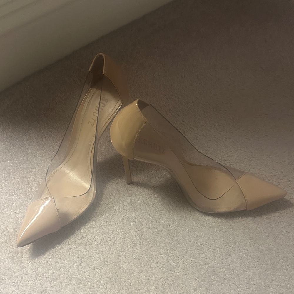 SCHUTZ Women's Tan Pointed Heels - Picture 4 of 8